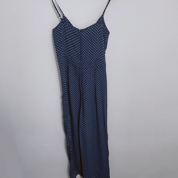 Blue Life Navy Polka Dot Jumpsuit - Picture 5 of 7